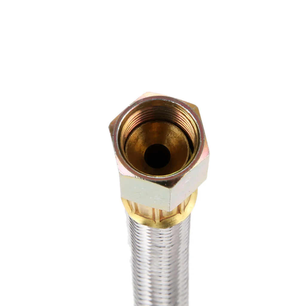 1set 16Ft Stainless Steel Braided BBQ Grill Extension Propane Hose 3/8 Female Flare Threads Gas Nuts Line Pipe Thread Tape
