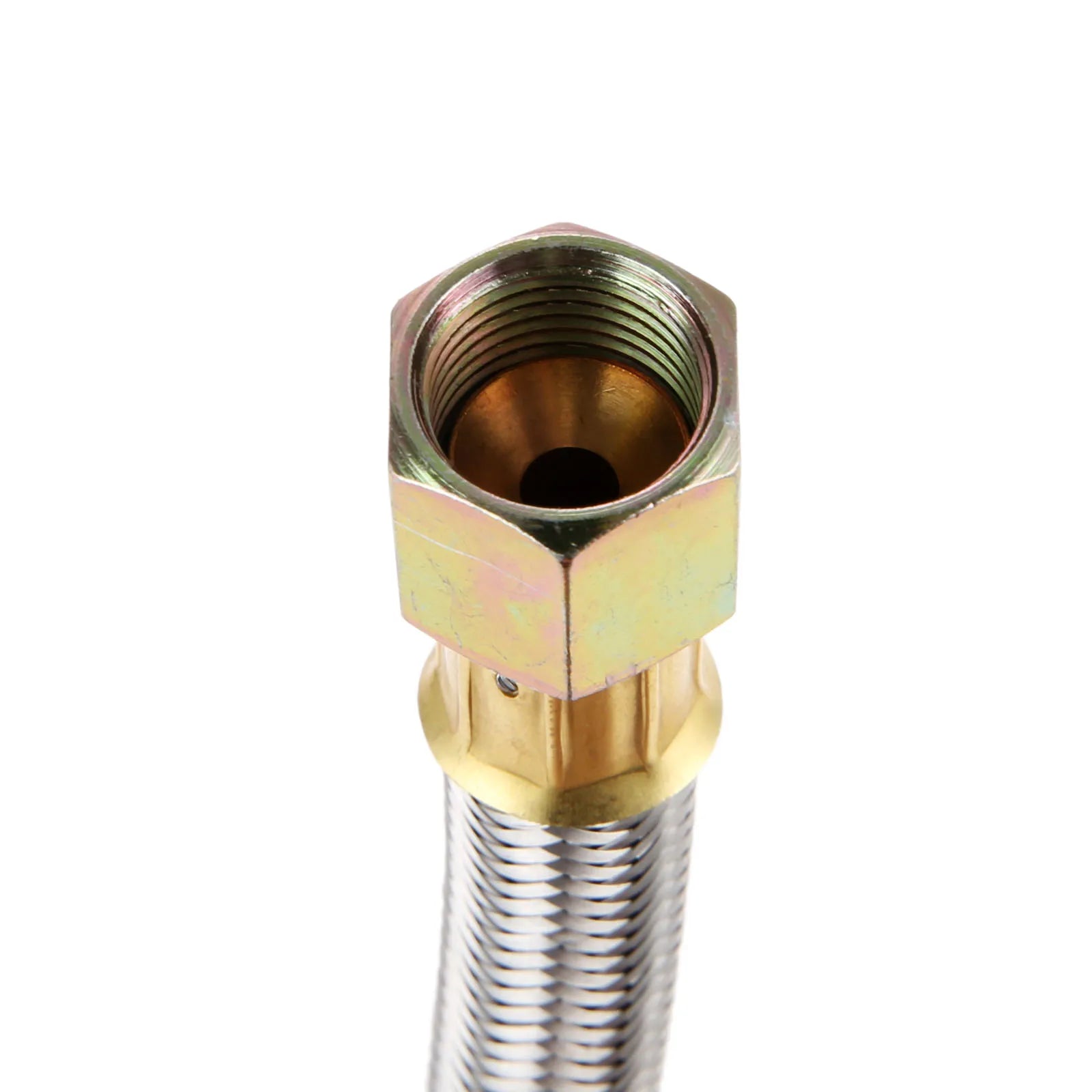Propane Grill Y-Splitter Extension Adapter Braided Hose Length 15 with 3/8" Flare Connection with Gas Line Pipe Thread Tape Kit