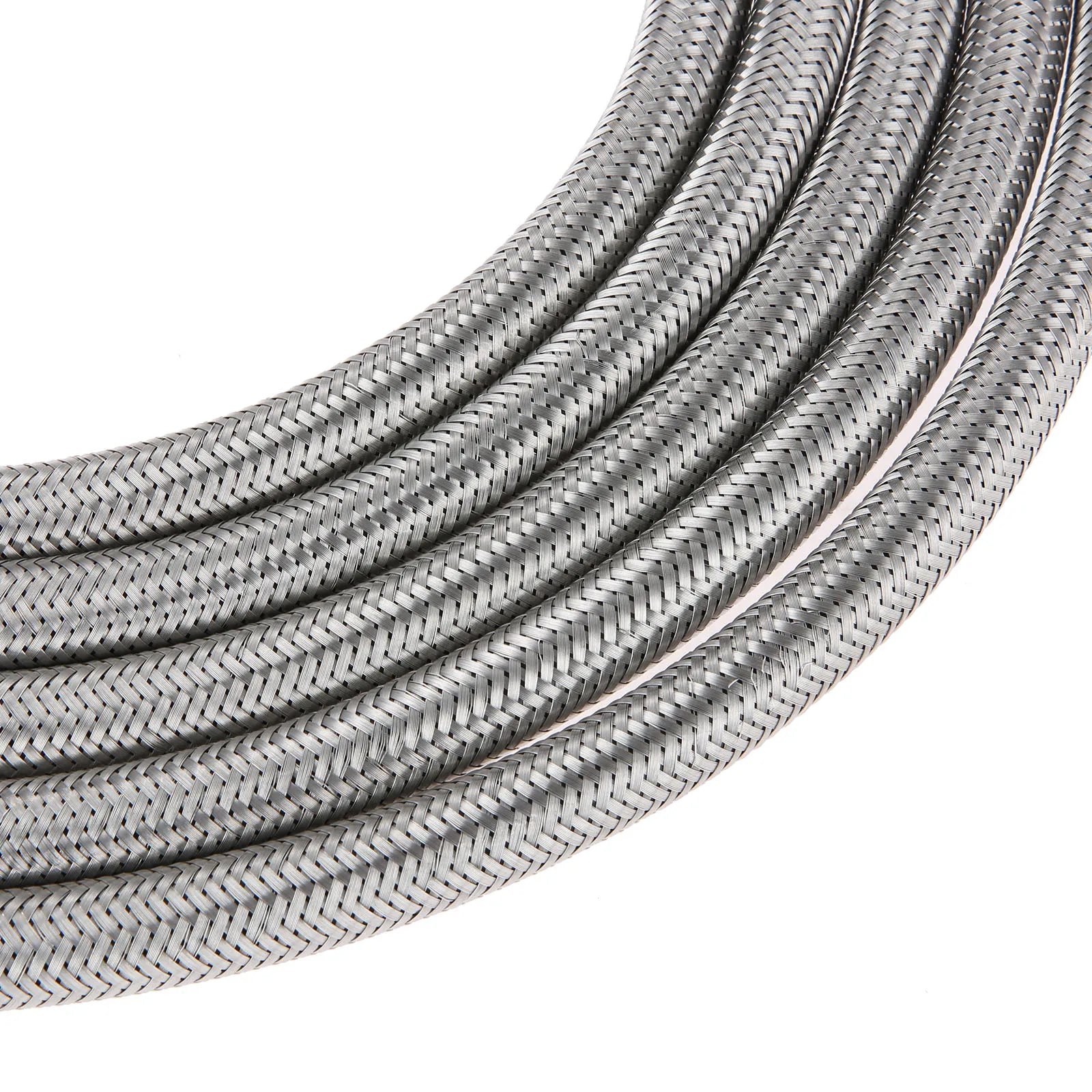 1set 16Ft Stainless Steel Braided BBQ Grill Extension Propane Hose 3/8 Female Flare Threads Gas Nuts Line Pipe Thread Tape