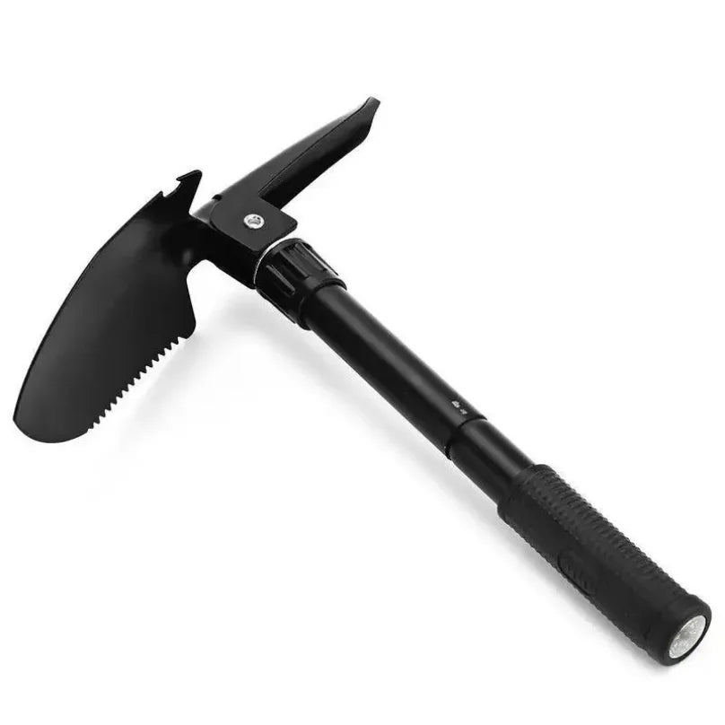 1PC Military Shovel Outdoor Multifu Outdoor Camping Shovel Outdoor Equipment Survival Engineer Shovel with Compass.