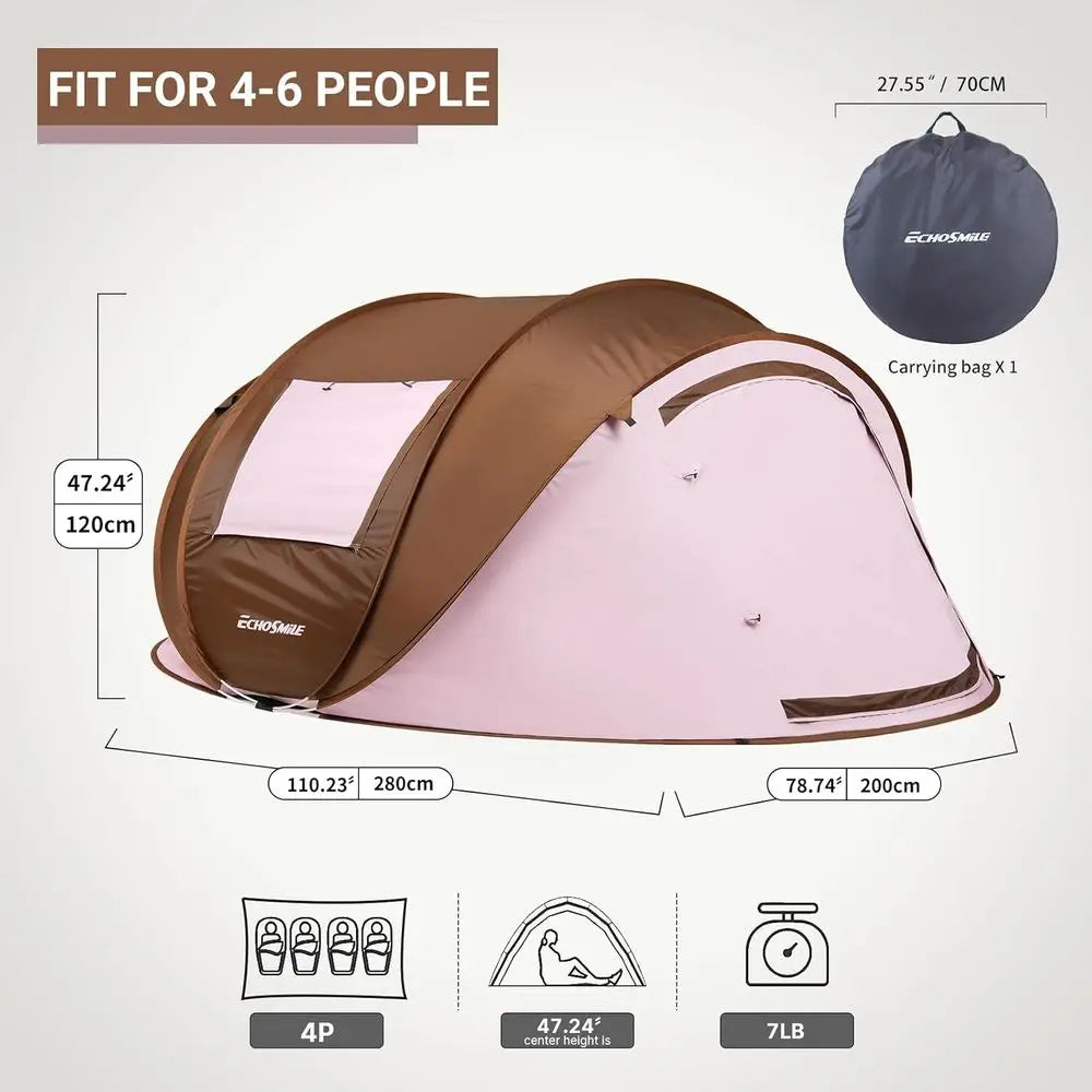 2–6 Person Dome Camping Tent