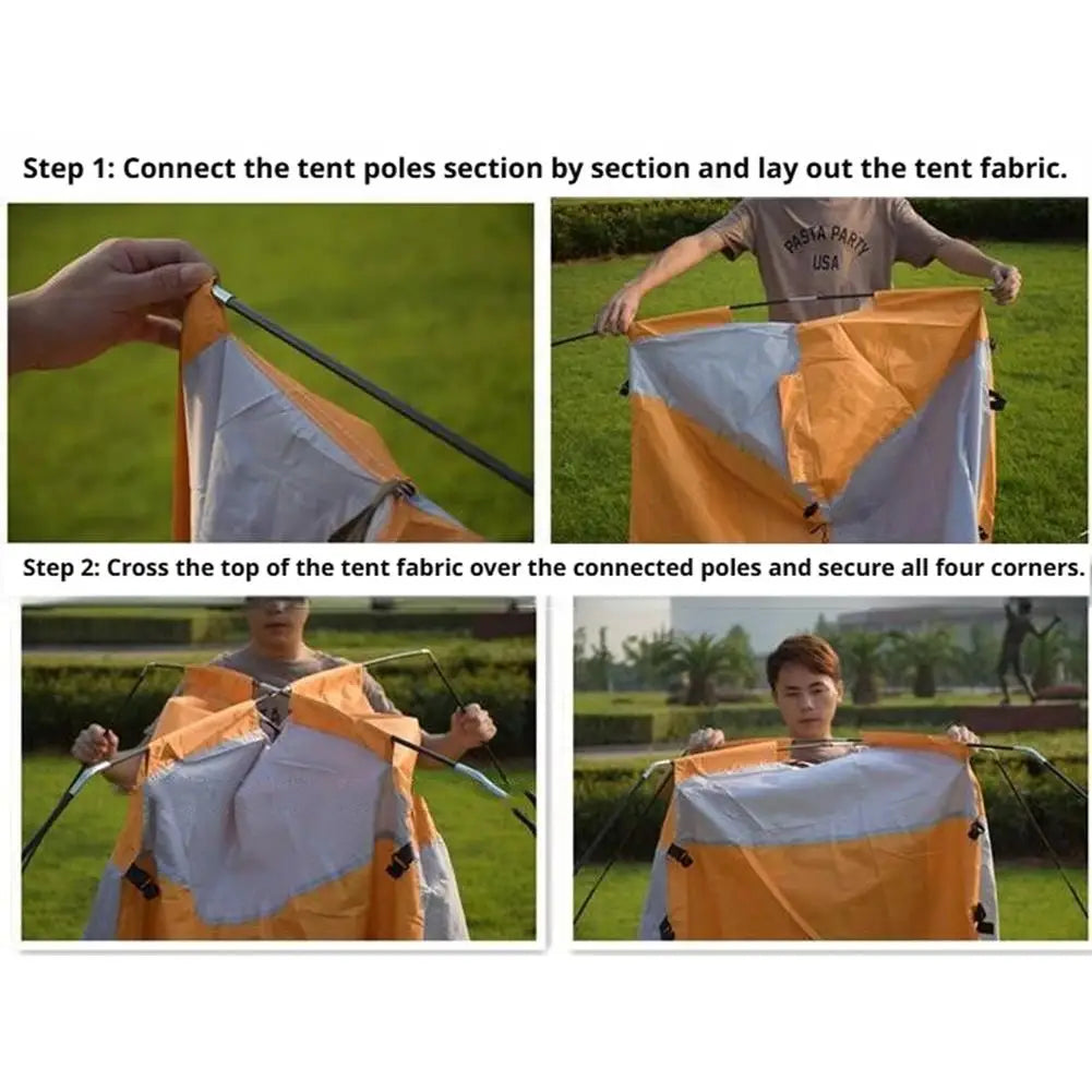 Portable Privacy Tent For Outdoor Shower Bathroom Camping Toilet Privacy Changing Room Easy Setup Lightweight Waterproof Shelter