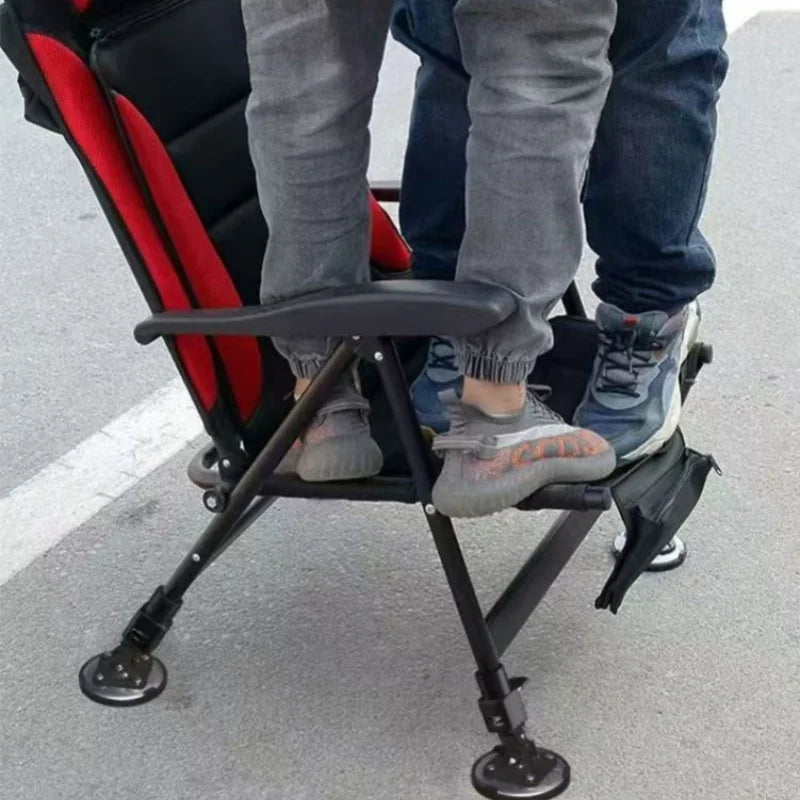 Premium Ultra Lightweight Retractable Portable Fishing Chair Adjustable Stool Folding Camping Chair Outdoor Fishing Equipment