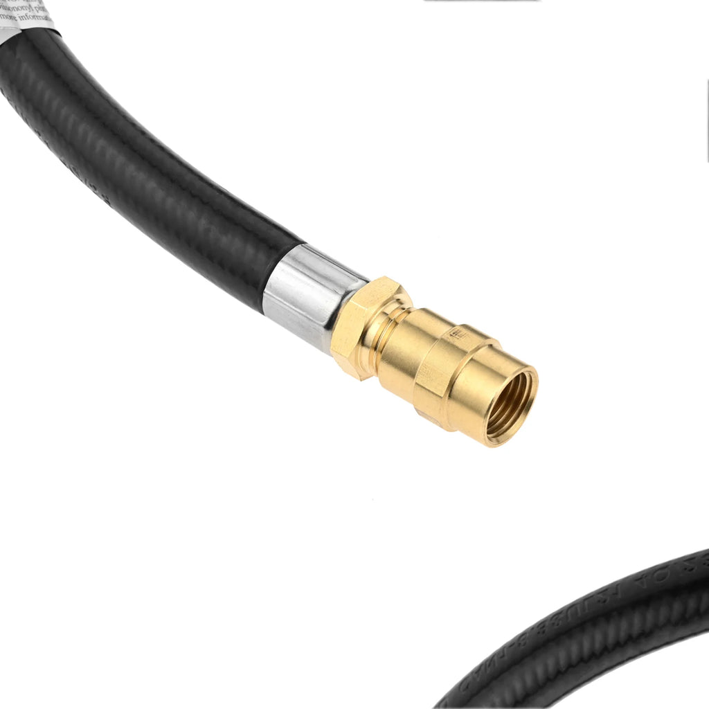 1/4"NPT Propane Extension Hose Kit- Soft Nose POL Propane Gas Fitting LP 1/4" NPT Male & Female Coupler 5FT High Pressure Hose