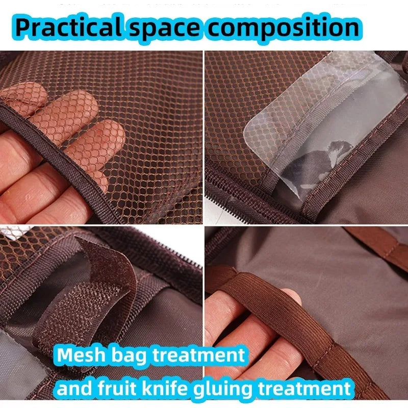 Camping Travel Cooking Utensils Organizer Travel Bag Portable Pouch for BBQ Camp Cookware Kitchen Kit