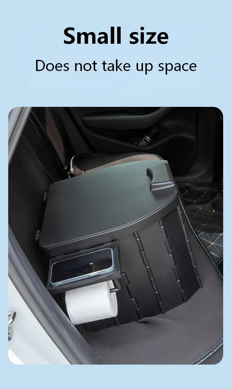 Covered Outdoor Folding Toilet, Camping Toilet, Adult Vehicle-Mounted Toilet, Children's Portable Mobile Toilet