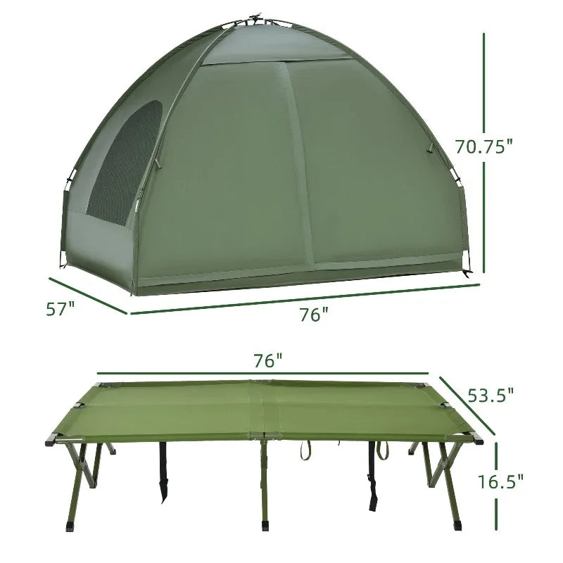 2-Person Tent Cot with Air Mattress