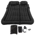 Car Inflatable Bed 2‑In‑1 Multifunction Inflatable Travel Mattress PVC Flocking Soft Sleeping Rest Cushion for Car SUV