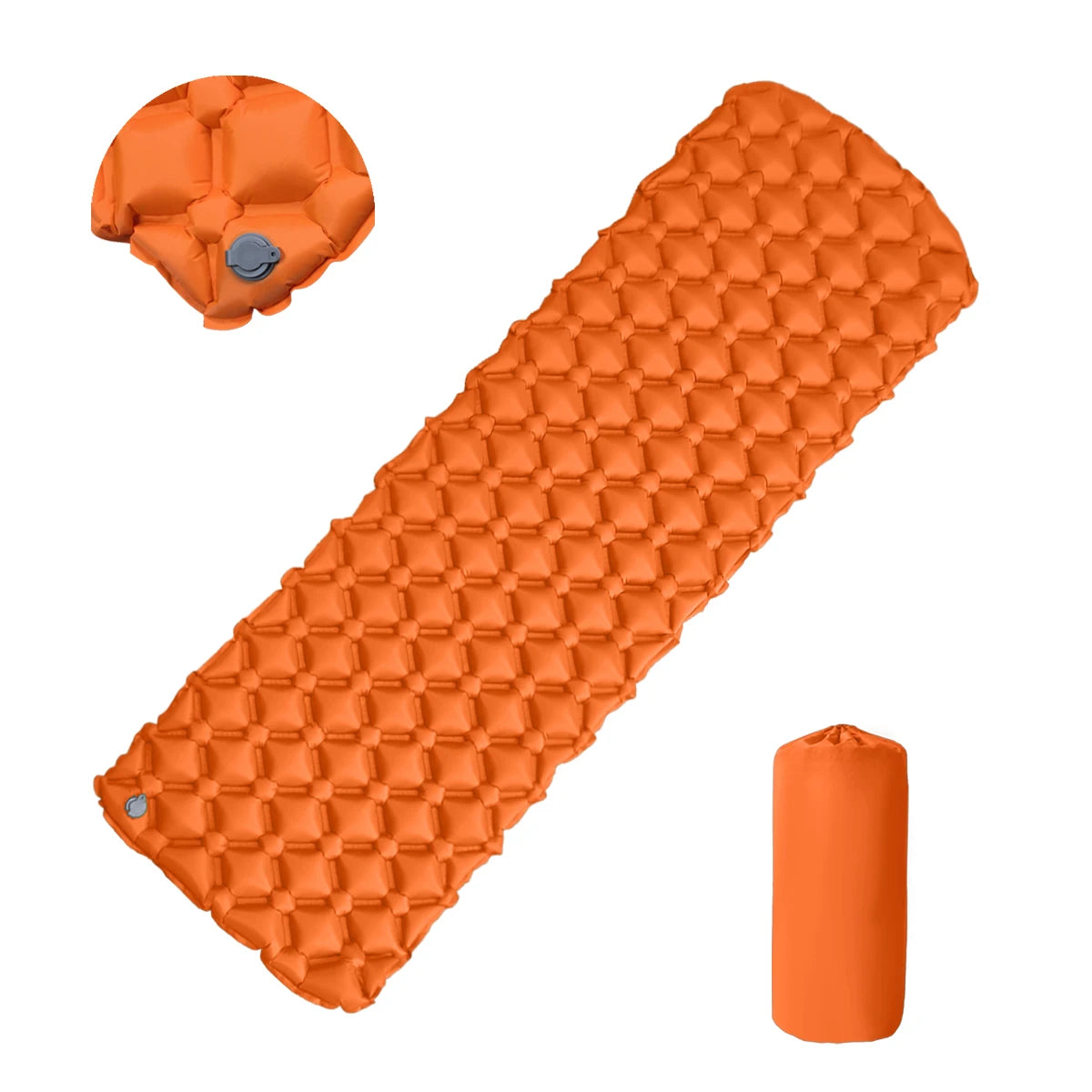 Camping Inflatable Mattress In Tent Folding Camp Bed Sleeping Pad Picnic Blanket Travel Air Mat Camping Equipment