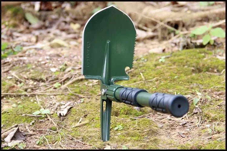 Survival equipment, camping engineer shovel, multi-functional outdoor hoe, military shovel, manganese steel thickened shovel