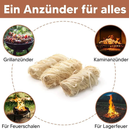 30/100pcs natural fire starter, wax wood stick, suitable for fireplace, barbecue stove, chimney oven, charcoal ignition