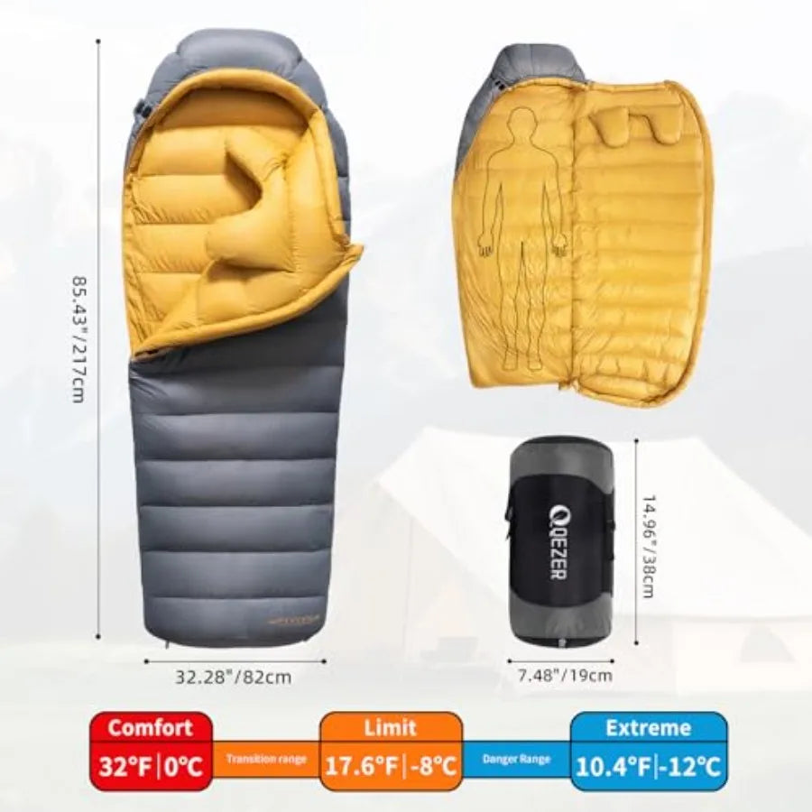 Down Sleeping Bag 0°F 620FP