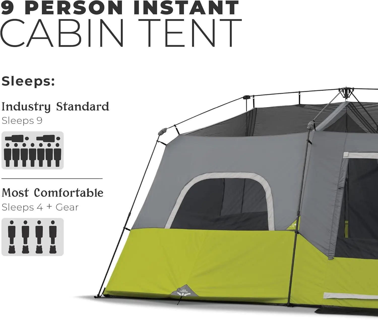 9-Person Instant Cabin Tent