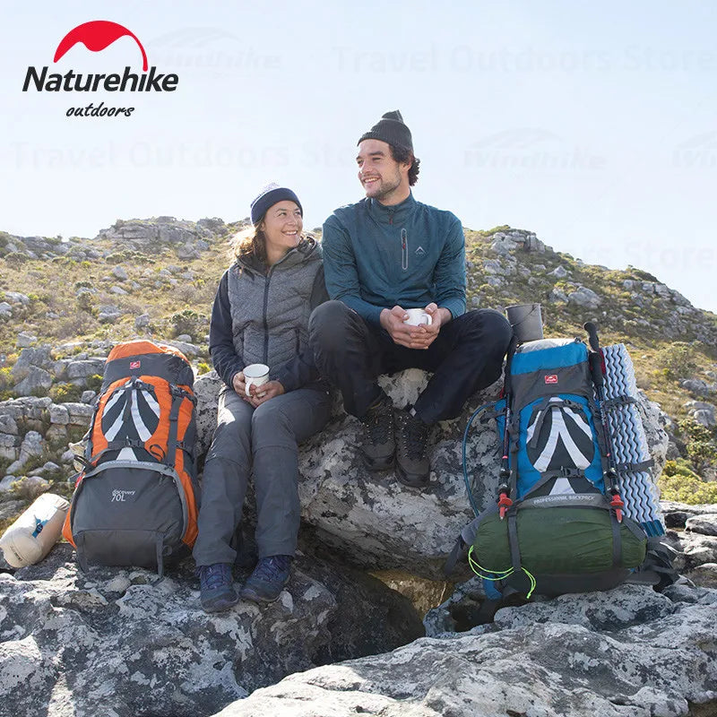 Naturehike 70+5L Hiking Backpack w/ Rain Cover