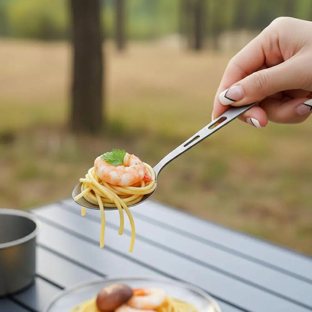 Travel Camping Utensils Set Lightweight Outdoor Survival Cutlery Spoon Knife Fork Chopsticks Durable Hiking Tableware