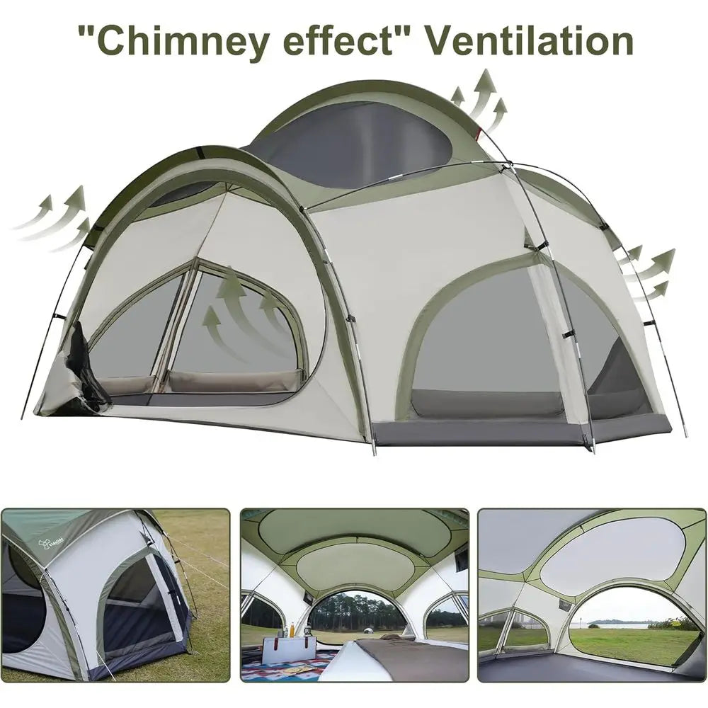 3–4 Person Canvas Camping Tent