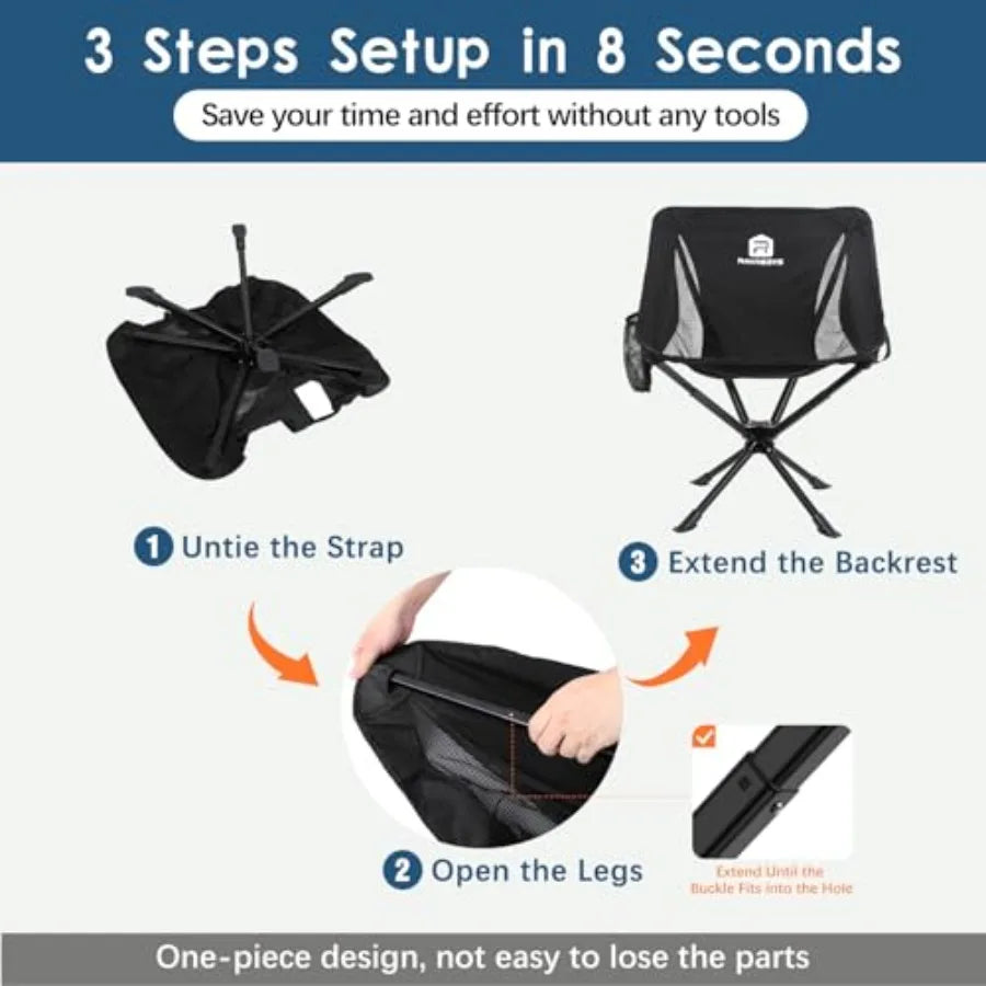 360° Rotating Camping Chair