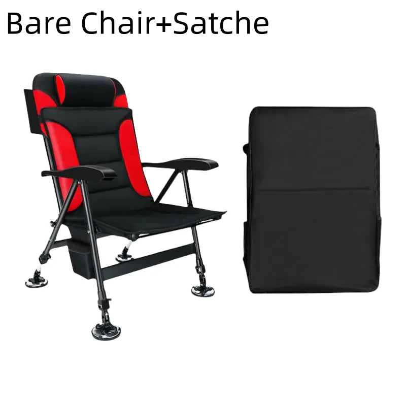 Premium Ultra Lightweight Retractable Portable Fishing Chair Adjustable Stool Folding Camping Chair Outdoor Fishing Equipment