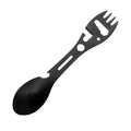Camping Utensils Set Stainless Steel Outdoor Survival Gear 5 in 1 Tableware Travel Hiking Cutlery Fork Spoon Opener