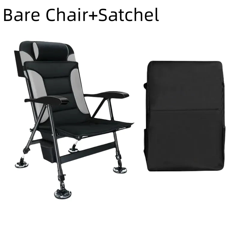 Premium Ultra Lightweight Retractable Portable Fishing Chair Adjustable Stool Folding Camping Chair Outdoor Fishing Equipment