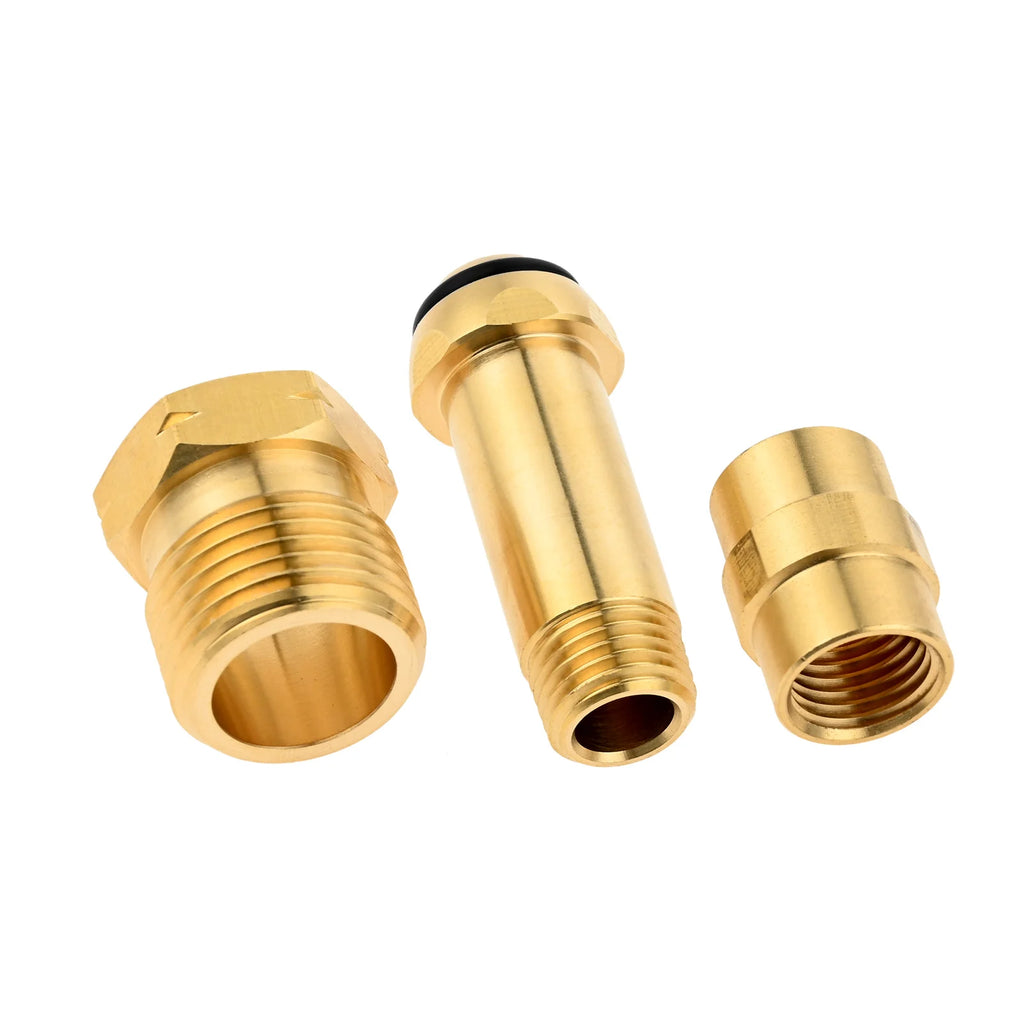 1/4"NPT Propane Extension Hose Kit- Soft Nose POL Propane Gas Fitting LP 1/4" NPT Male & Female Coupler 5FT High Pressure Hose