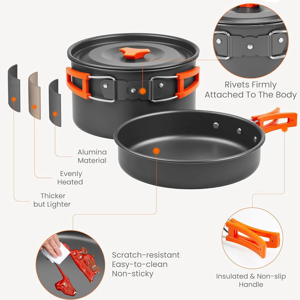 Lightweight Camping Cookware Kit