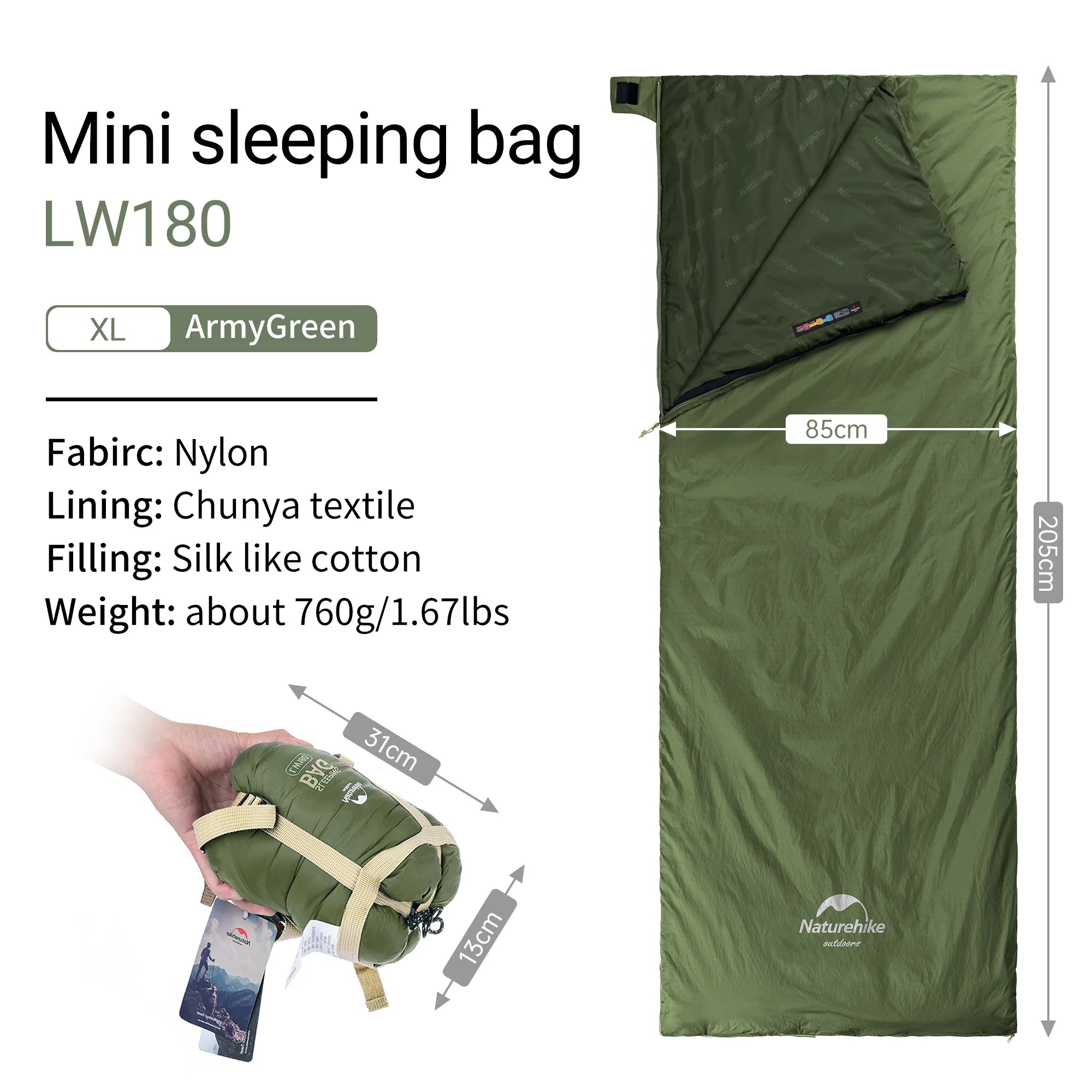 Naturehike Ultralight Summer Sleeping Bag