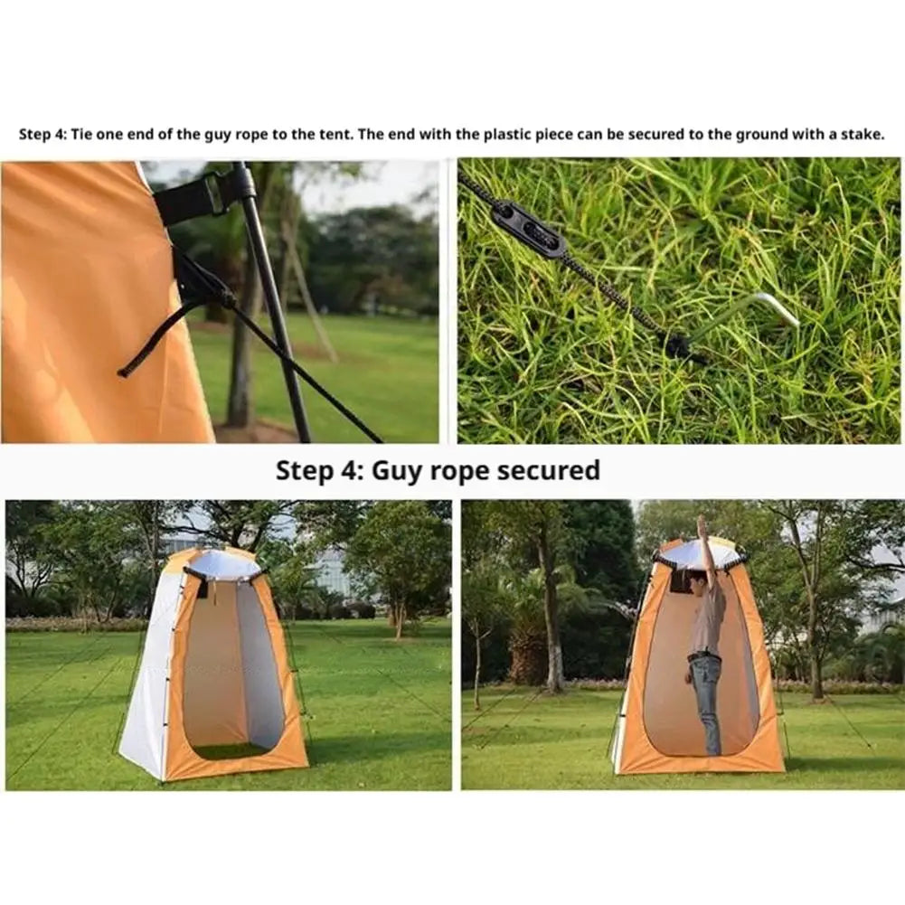 Portable Privacy Tent For Outdoor Shower Bathroom Camping Toilet Privacy Changing Room Easy Setup Lightweight Waterproof Shelter