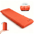 Inflatable Sleeping Pad with Pillow， Portable Air Mattress for Camping, Hiking & Outdoor Travel