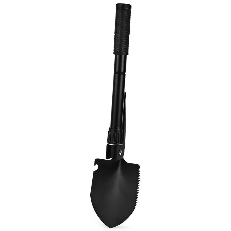 1PC Military Shovel Outdoor Multifu Outdoor Camping Shovel Outdoor Equipment Survival Engineer Shovel with Compass.