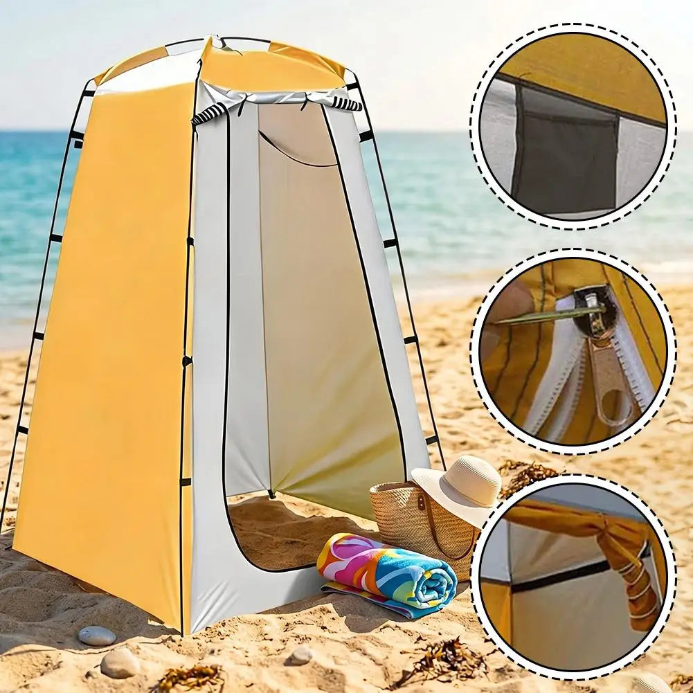 Portable Privacy Tent For Outdoor Shower Bathroom Camping Toilet Privacy Changing Room Easy Setup Lightweight Waterproof Shelter