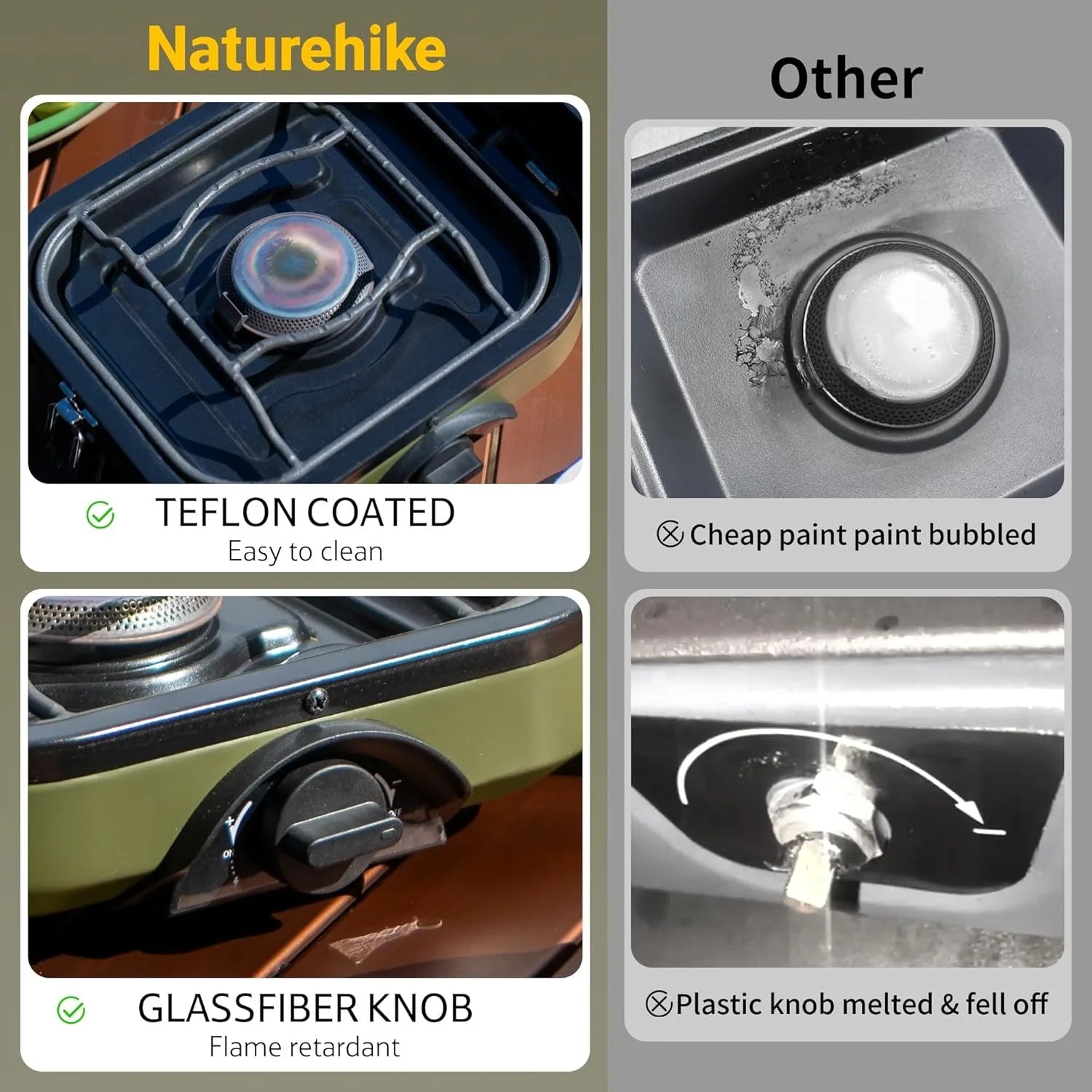 Naturehike 2-Burner Camping Stove