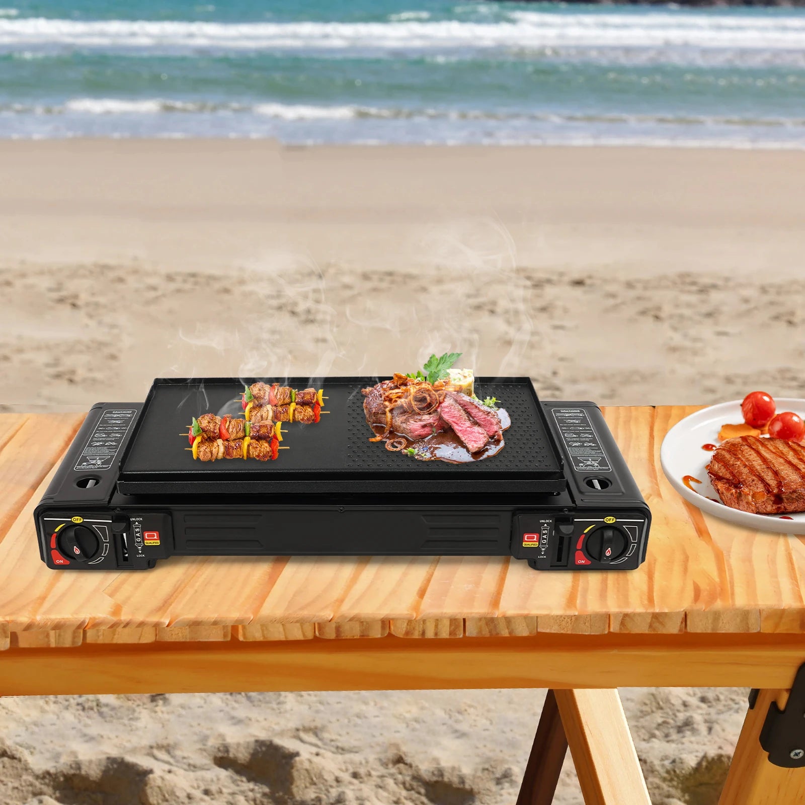 2500W Dual Burner Camping Stove