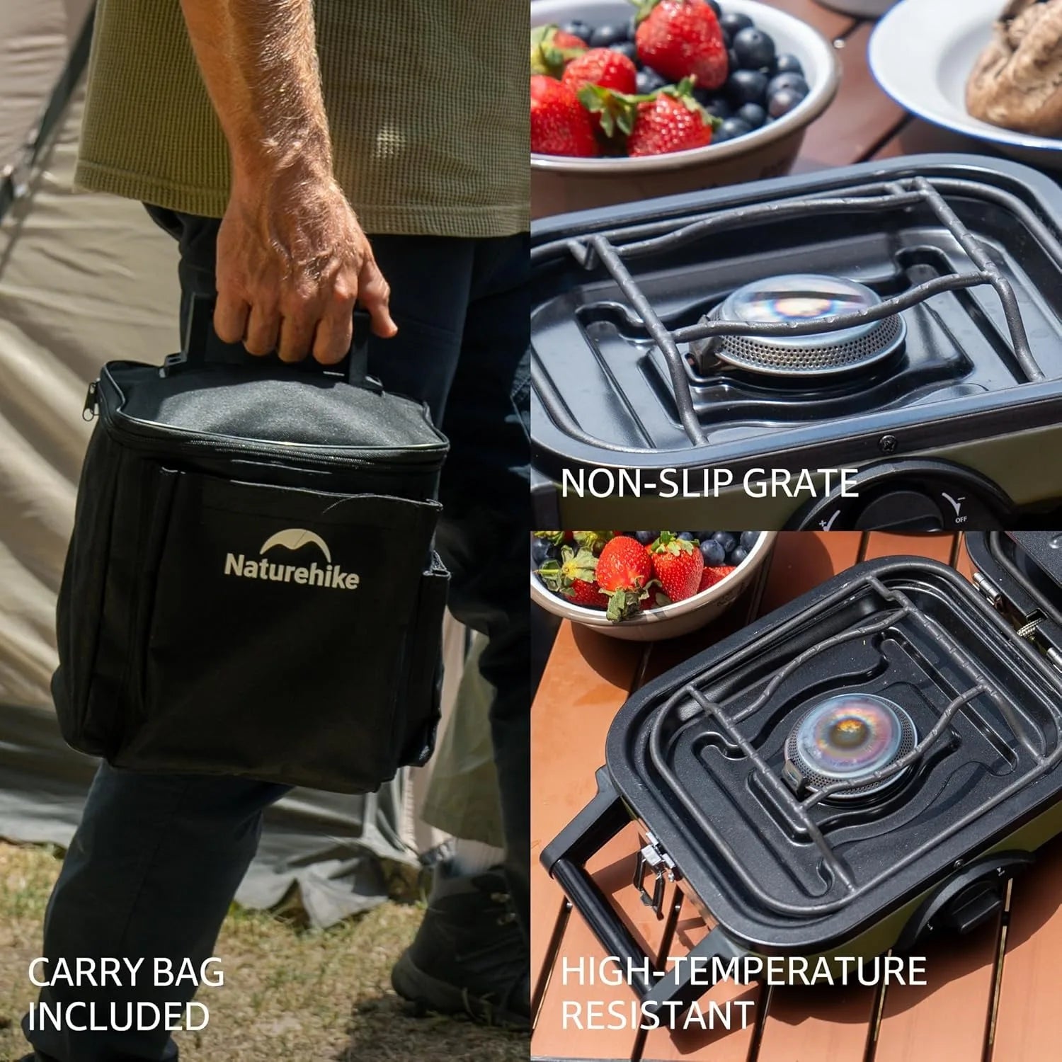 Naturehike 2-Burner Camping Stove