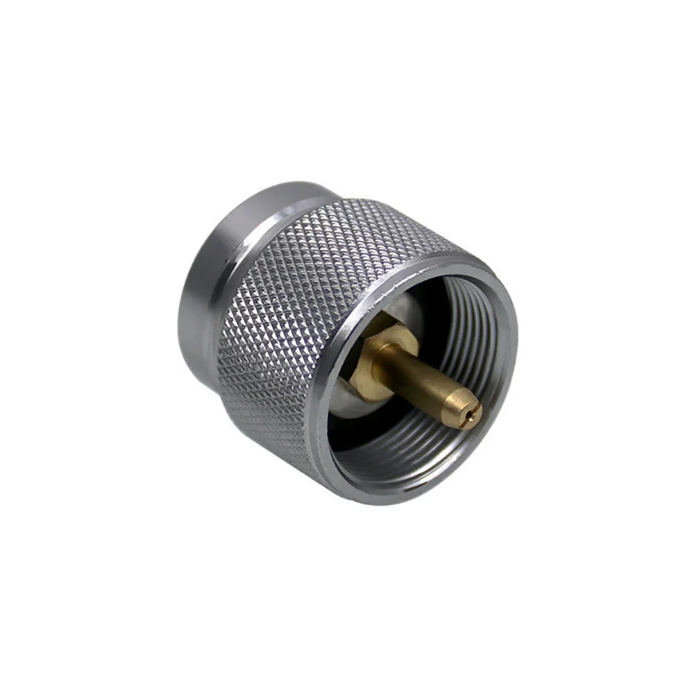 Gas Canister Extension Hose with Control Valve 100cm Stainless Steel Braided Tube with Mapp Gas Adaptor for Camping Stove
