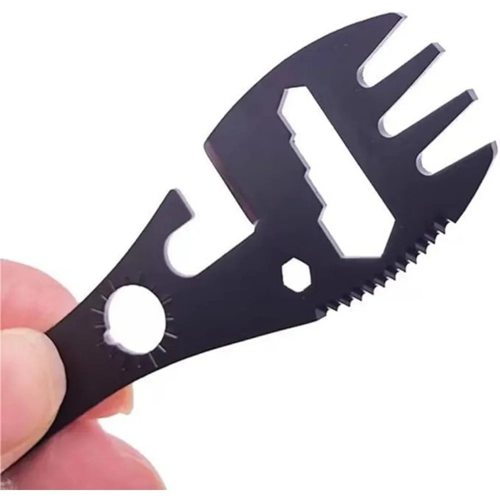 Camping Utensils Set Stainless Steel Outdoor Survival Gear 5 in 1 Tableware Travel Hiking Cutlery Fork Spoon Opener