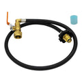 Propane Refill Adapter Hose 39.3in Propane Extension Hose Propane Refill Hose with ON-Off Control Valve For Outdoor Camping
