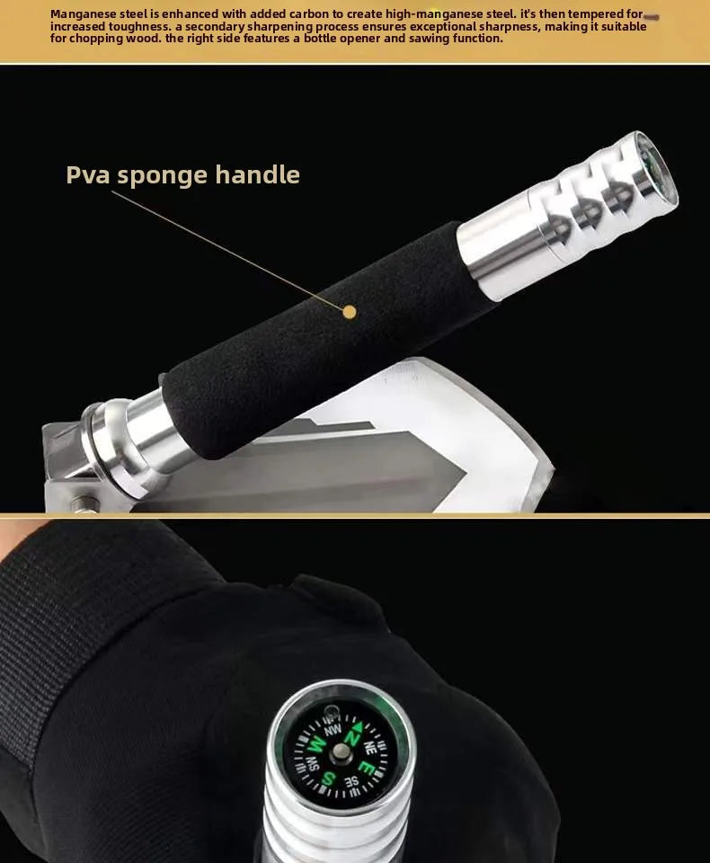 Hot selling car mounted outdoor equipment, multifunctional folding engineering shovel, convenient military shovel, camping tool