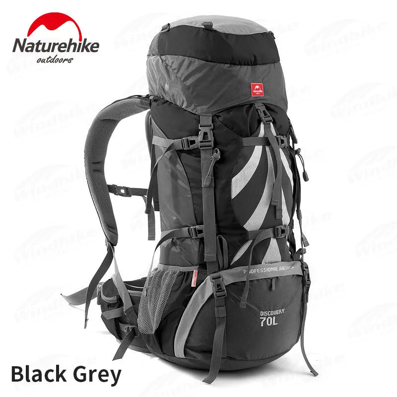 Naturehike 70+5L Hiking Backpack w/ Rain Cover