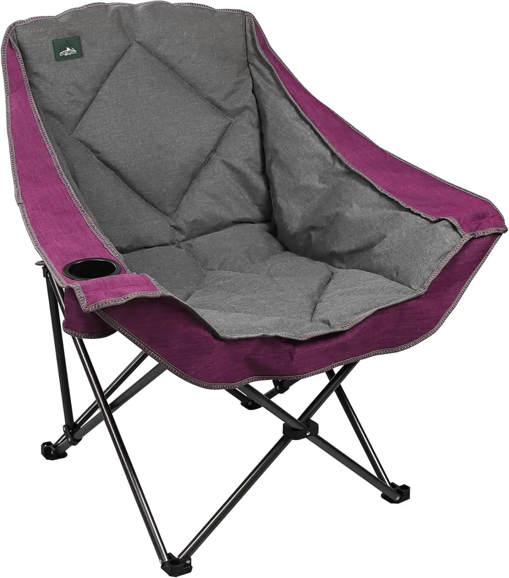 Oversized Camping Chair with Cup Holder