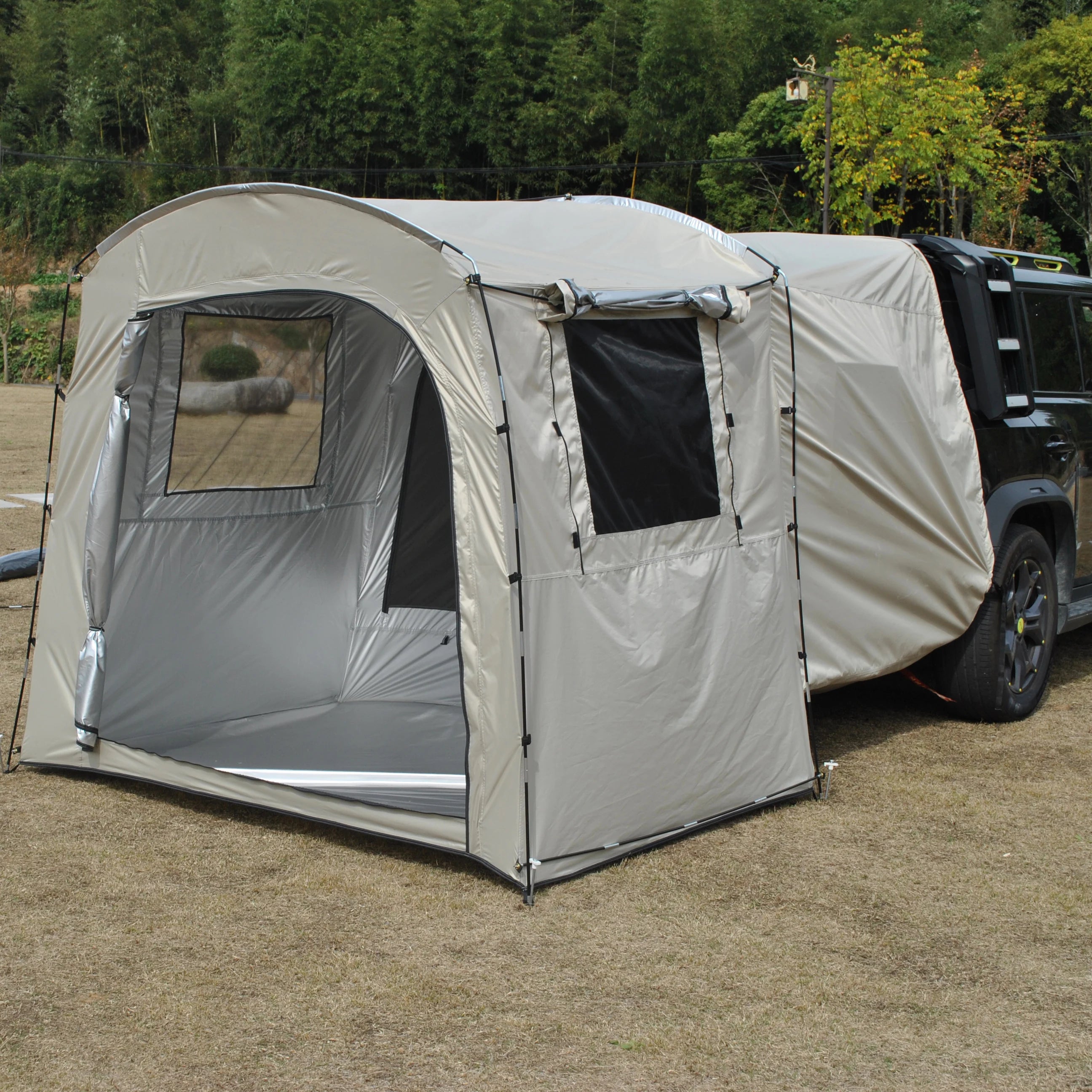 Car Rear Rest Tent Long-distance Driver's Tent 2/3 Person Car Tent, SUV Tailgate Tent, Car Hatchback Tent with Screen Window