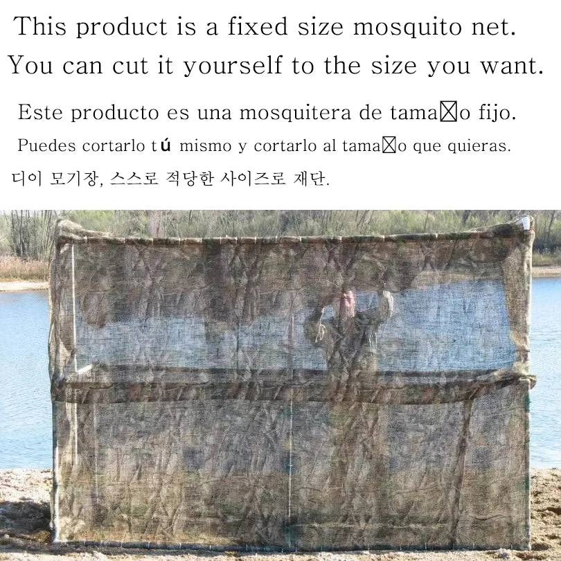 Tent Accessories Diy Mosquito Net 2m*3m 3*4 3*6 5*10 Outdoor Camp Huntting Hiking Fishing Garden Camping Cut Yourslf Netting