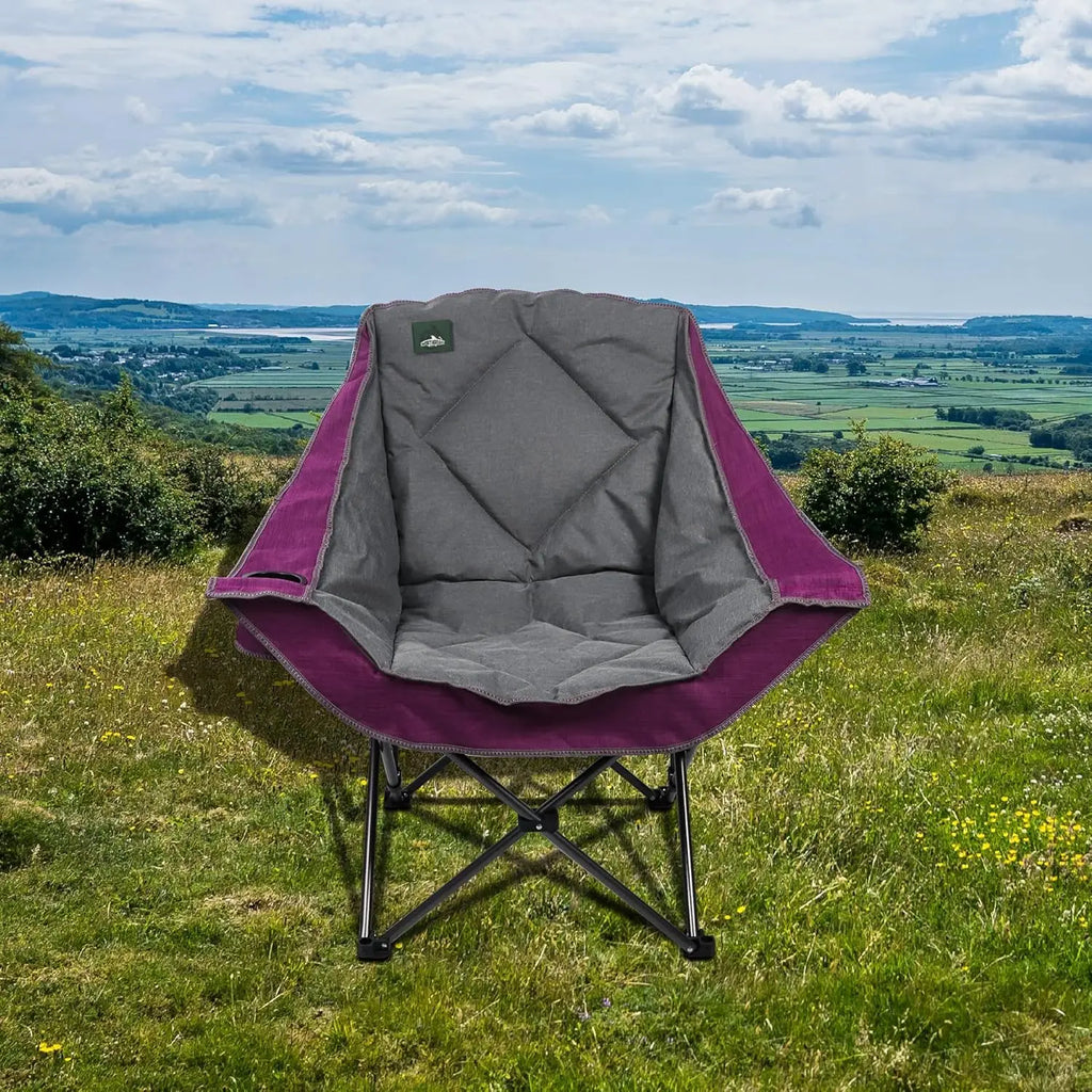 Oversized Camping Chair with Cup Holder
