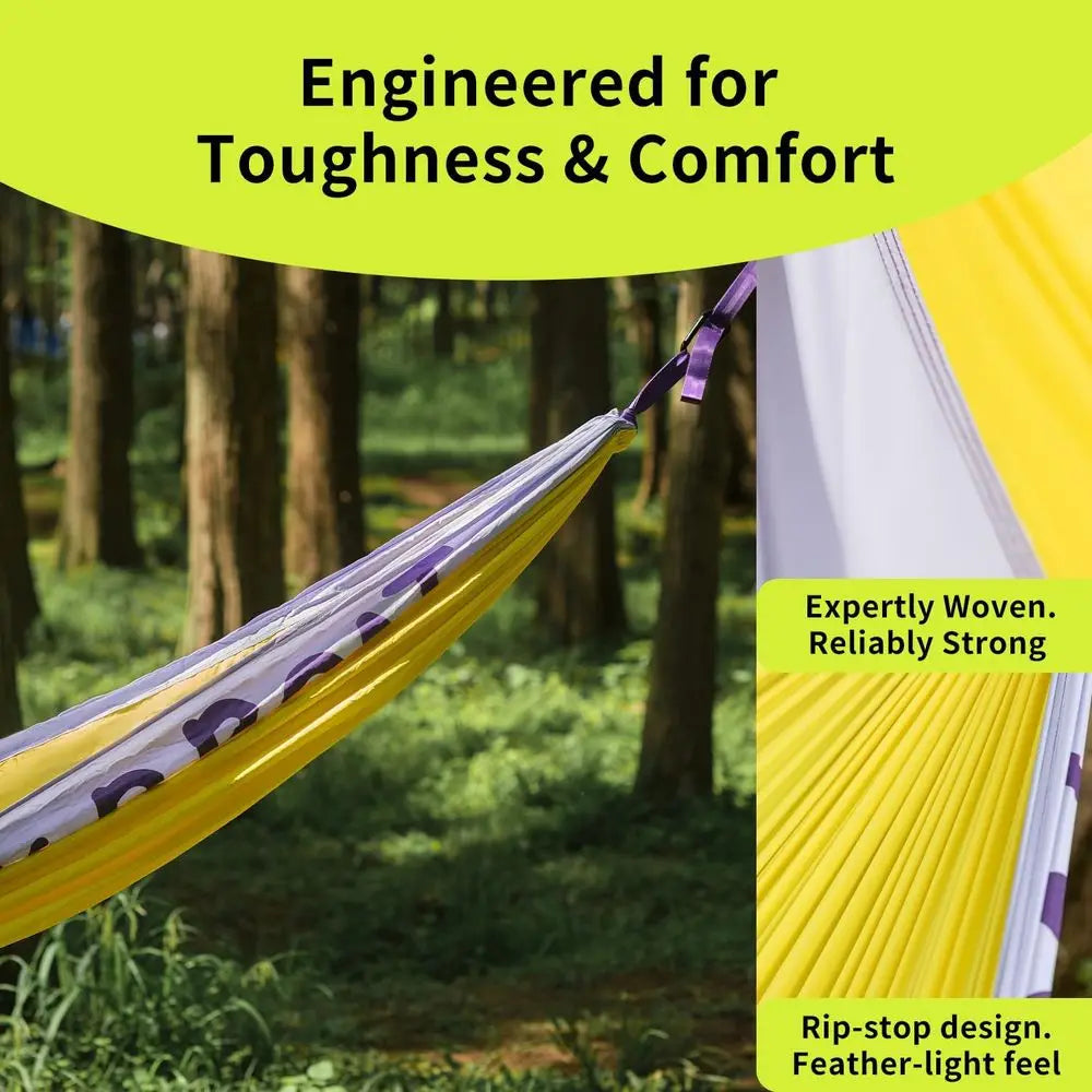 Double Camping Hammock with Straps