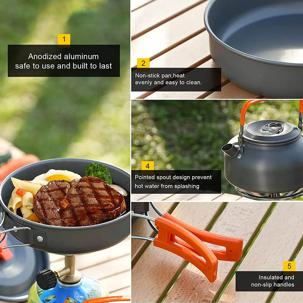 Lightweight Camping Cookware Kit