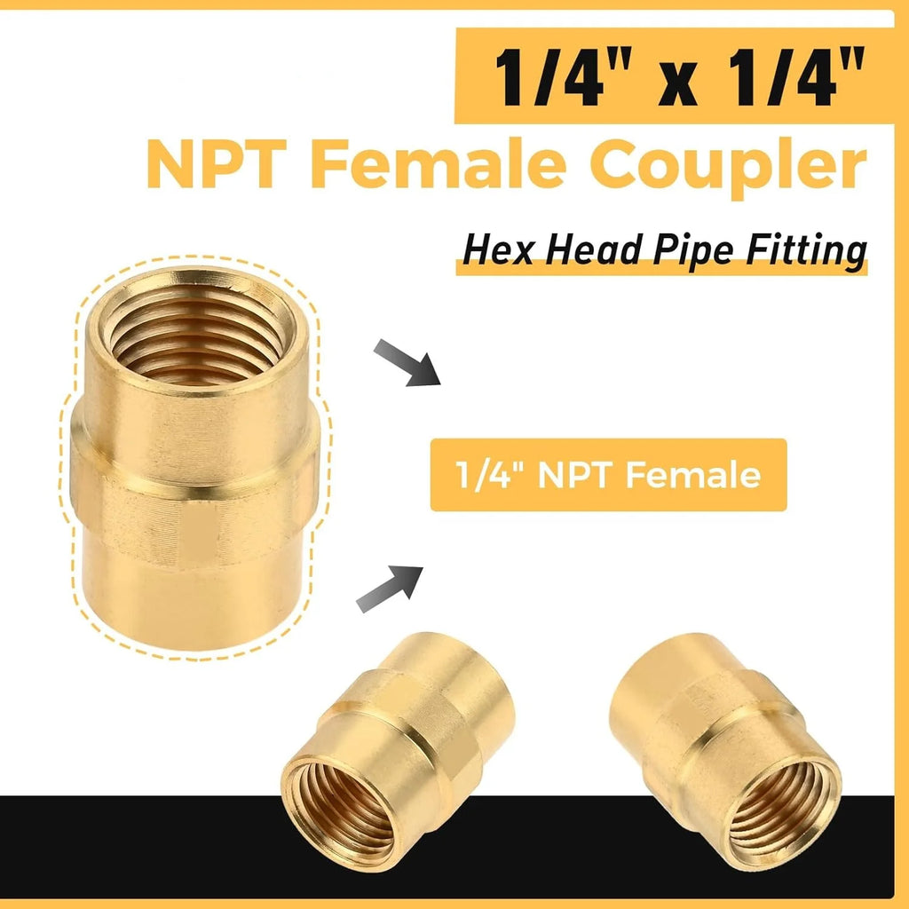 1/4"NPT Propane Extension Hose Kit- Soft Nose POL Propane Gas Fitting LP 1/4" NPT Male & Female Coupler 5FT High Pressure Hose