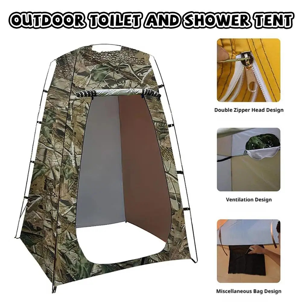 Portable Privacy Tent For Outdoor Shower Bathroom Camping Toilet Privacy Changing Room Easy Setup Lightweight Waterproof Shelter