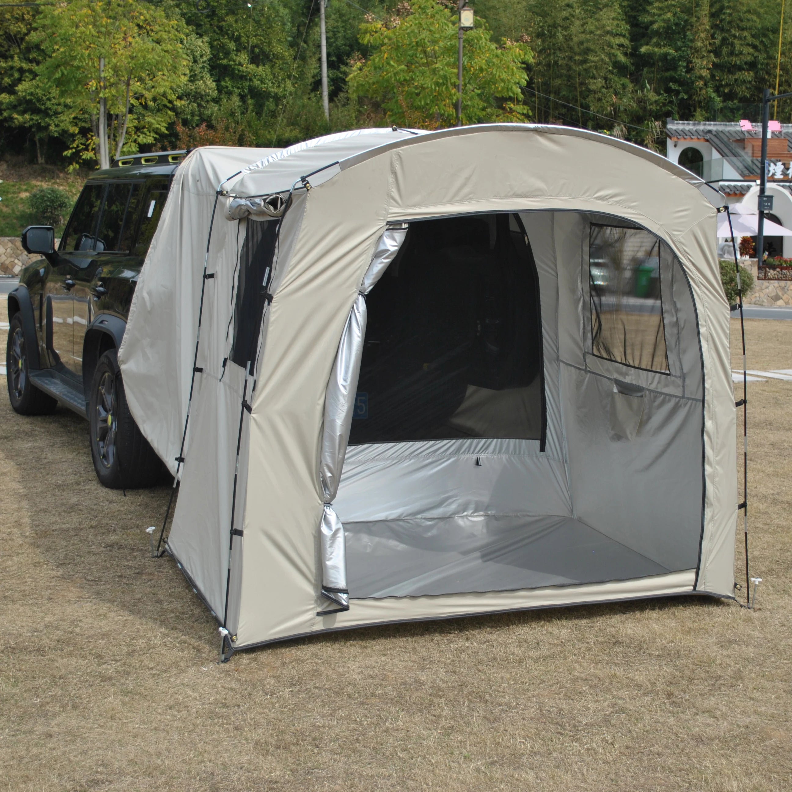Car Rear Rest Tent Long-distance Driver's Tent 2/3 Person Car Tent, SUV Tailgate Tent, Car Hatchback Tent with Screen Window