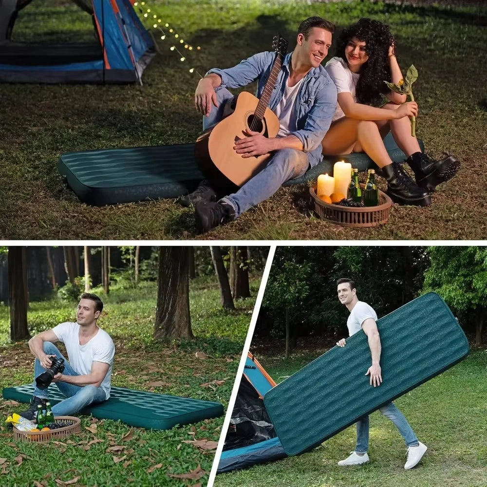 AIRLAX Inflatable Sleeping Mat, Self-Inflatable Camping Mattress, with Its Own Air Pump, Suitable for Camping and Picnics