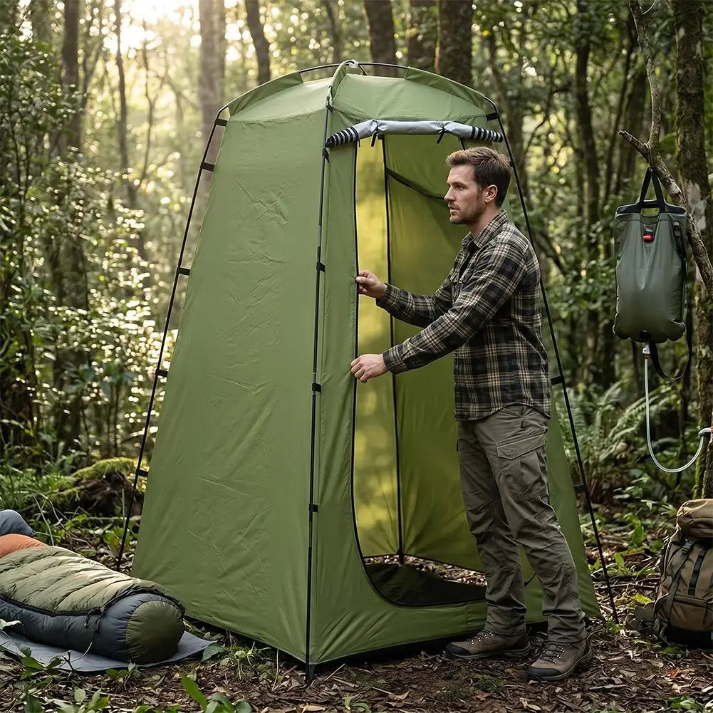 Portable Privacy Tent For Outdoor Shower Bathroom Camping Toilet Privacy Changing Room Easy Setup Lightweight Waterproof Shelter
